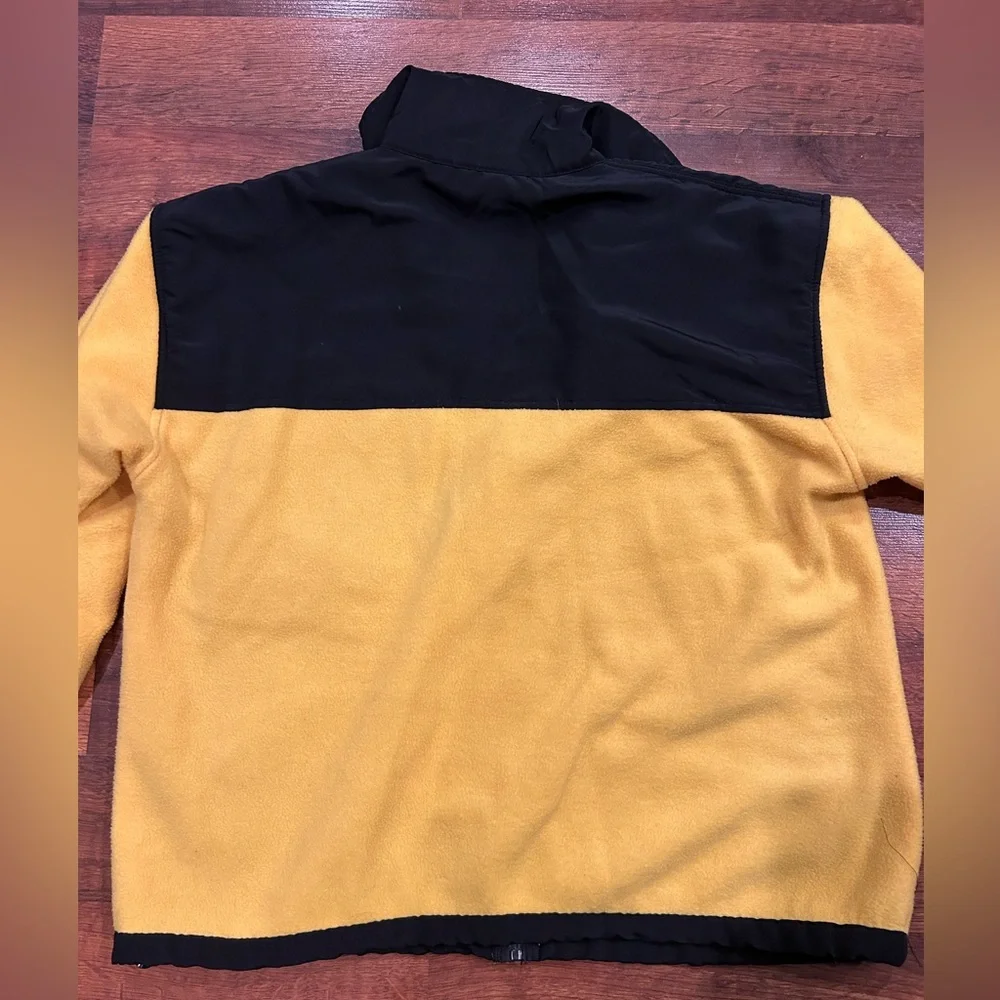 VTG 90s The North Face Denali Fleece Jacket Yellow Black Size Small Gore-Tex